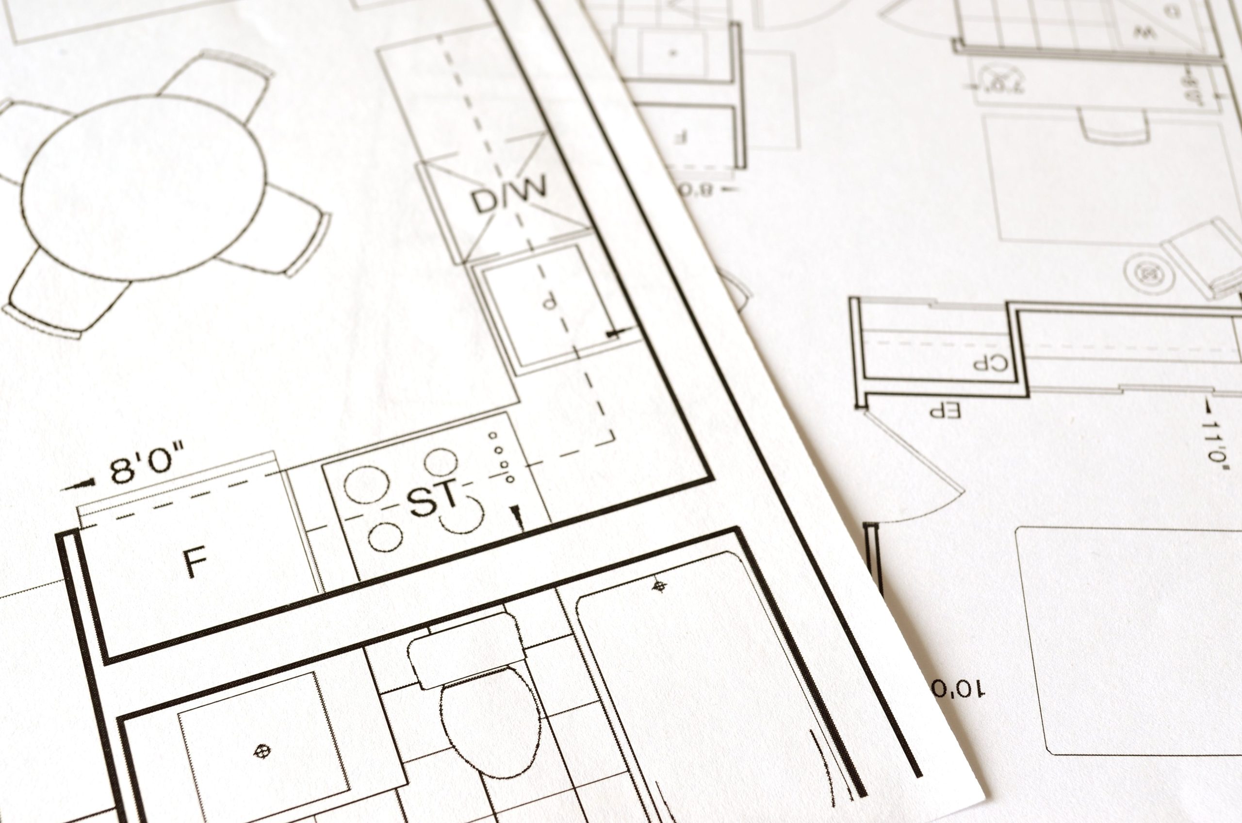 Plan architectural détaillé avec mesures