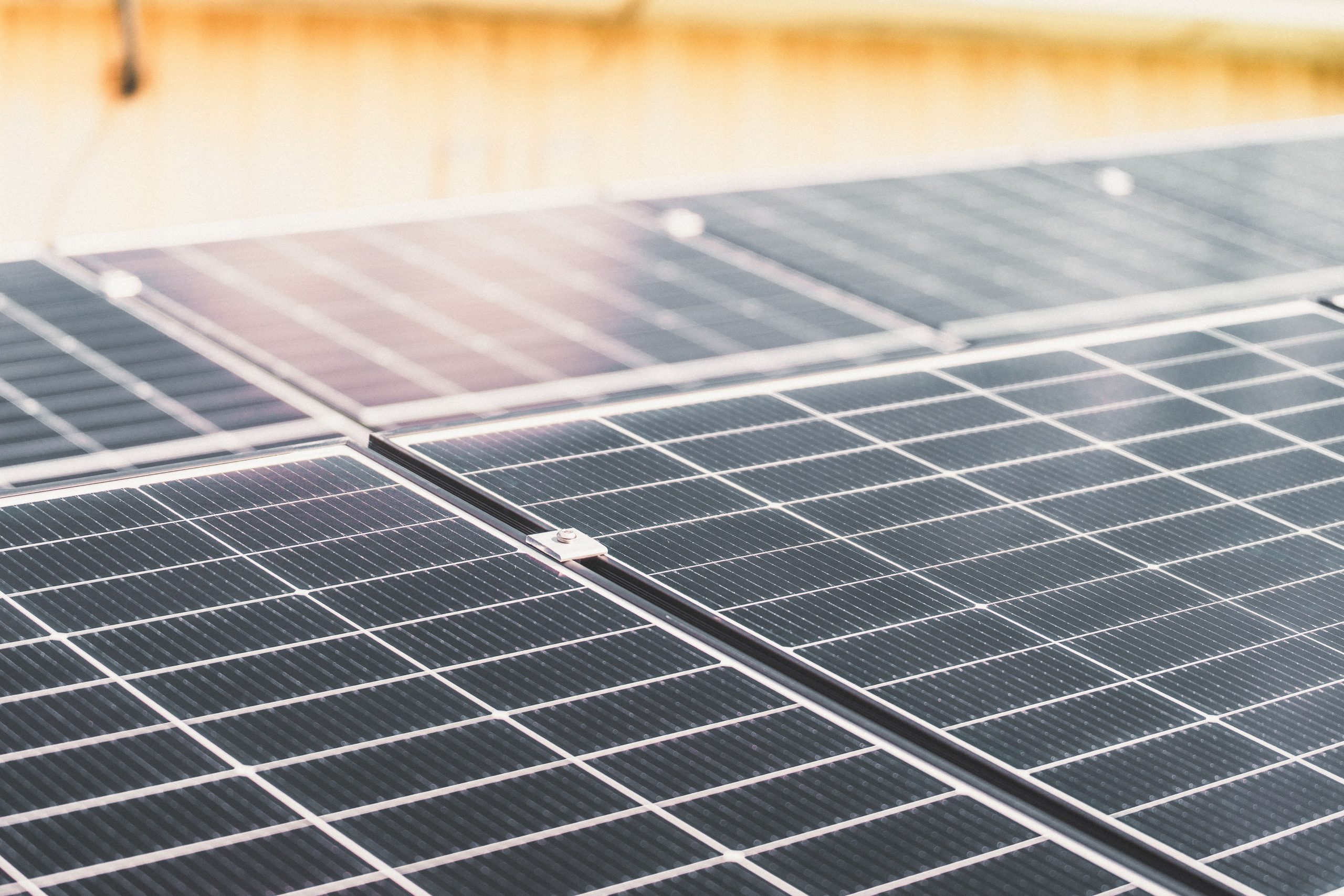 Détail rangée panneaux solaires capture énergie solaire